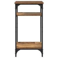 Bijzettafel Met Plank Bewerkt Hout