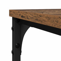 Bijzettafel Met Plank Bewerkt Hout