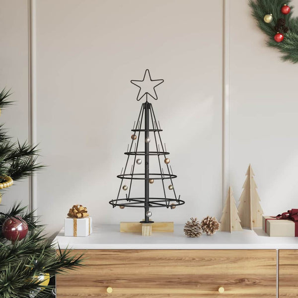 Kerst Cone Boom Met Standaard Zwart Staal