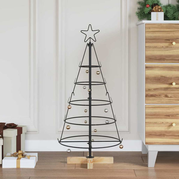 Kerst Cone Boom Met Standaard Zwart Staal