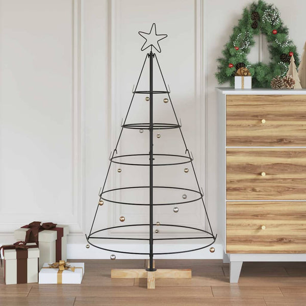 Kerst Cone Boom Met Standaard Zwart Staal