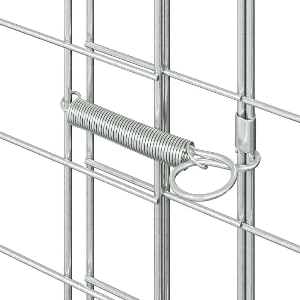 Kippenhok 2 St Zilver 600 X 100 X 210 Cm Gegalvaniseerd Staal