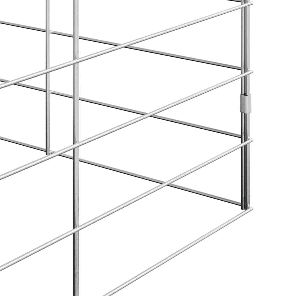 Kippenhok 2 St Zilver 600 X 100 X 210 Cm Gegalvaniseerd Staal