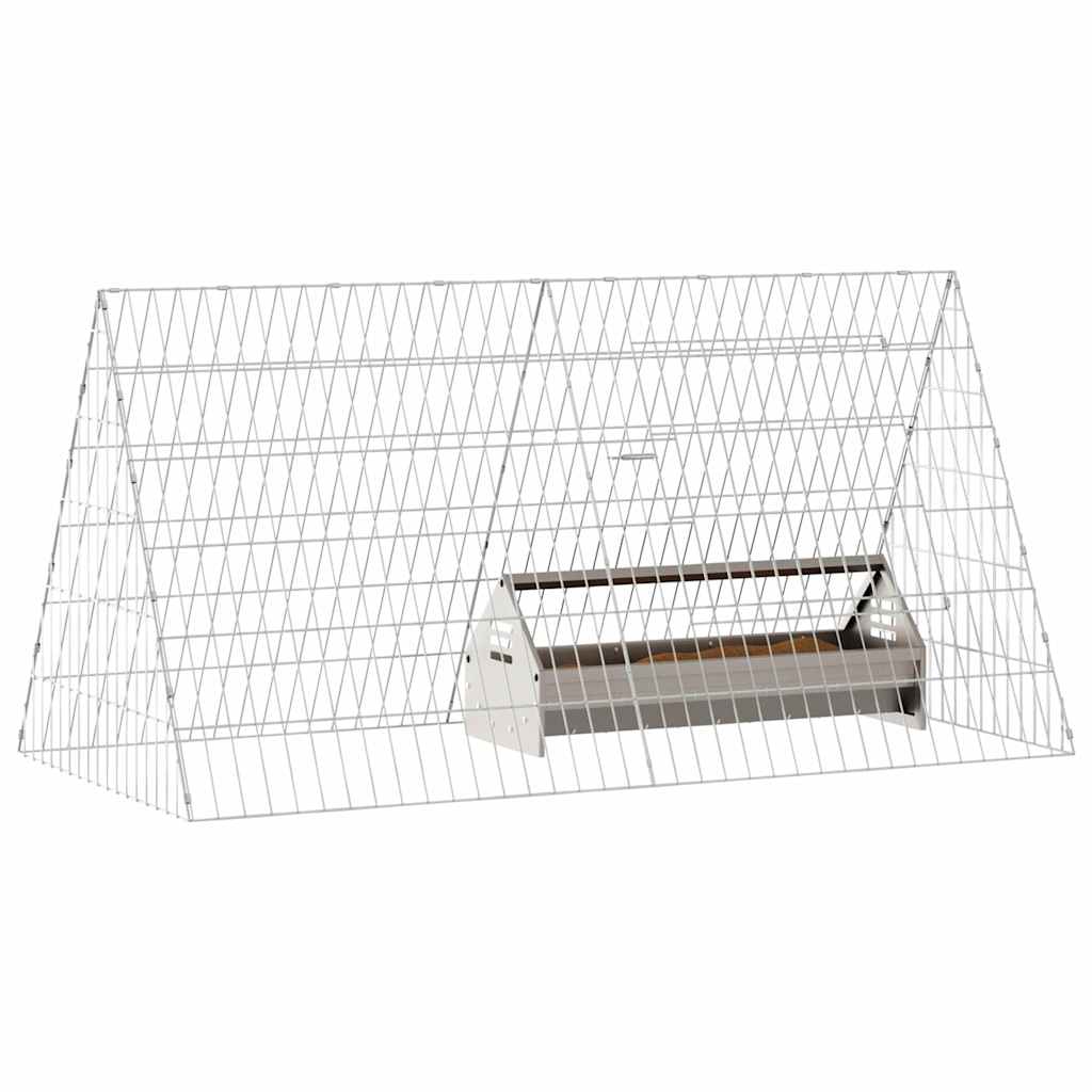 Kippenhok Zilver 110 X 55 X 55 Cm Gegalvaniseerd Staal