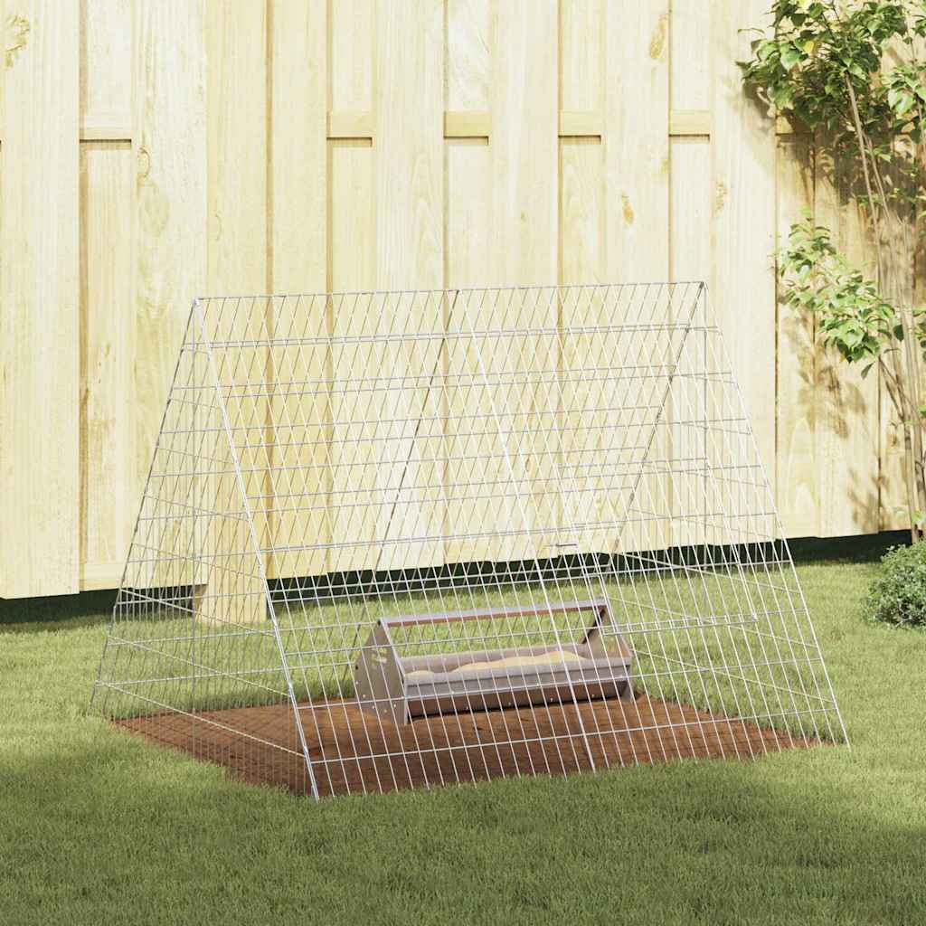 Kippenhok Zilver 110 X 55 X 55 Cm Gegalvaniseerd Staal