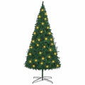 Kerstboom Met Decoratieve Touwlichten Groen 400 Cm Pvc