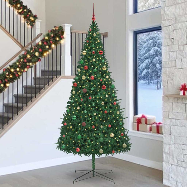 Kerstboom Met Decoratieve Touwlichten Groen 400 Cm Pvc