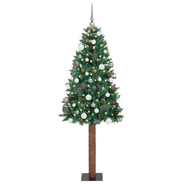 Slanke Kerstboom Pvc En Massief Dennenhout