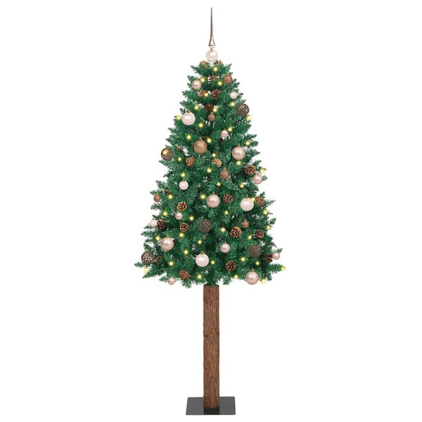 Slanke Kerstboom Pvc En Massief Dennenhout
