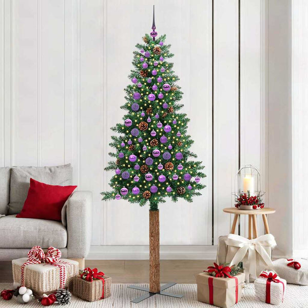 Slanke Kerstboom Pvc En Massief Dennenhout