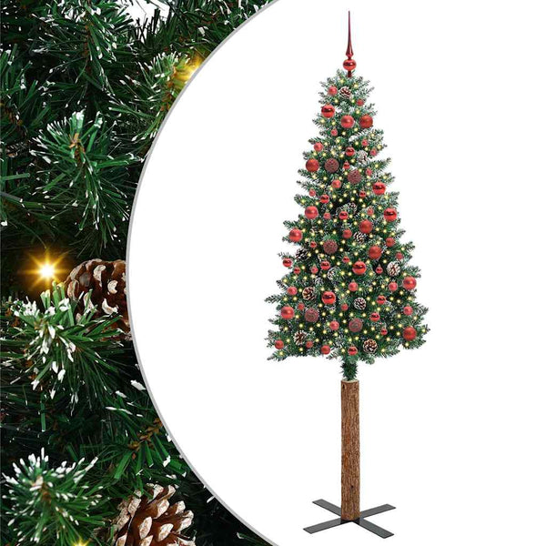 Slanke Kerstboom Pvc En Massief Dennenhout