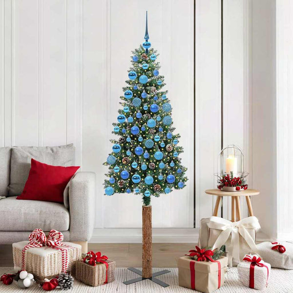 Slanke Kerstboom Pvc En Massief Dennenhout