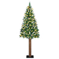 Slanke Kerstboom Pvc En Massief Dennenhout