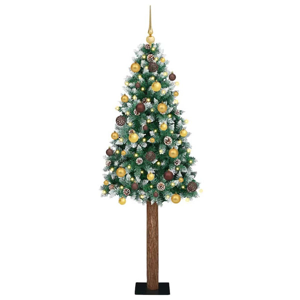 Slanke Kerstboom Pvc En Massief Dennenhout