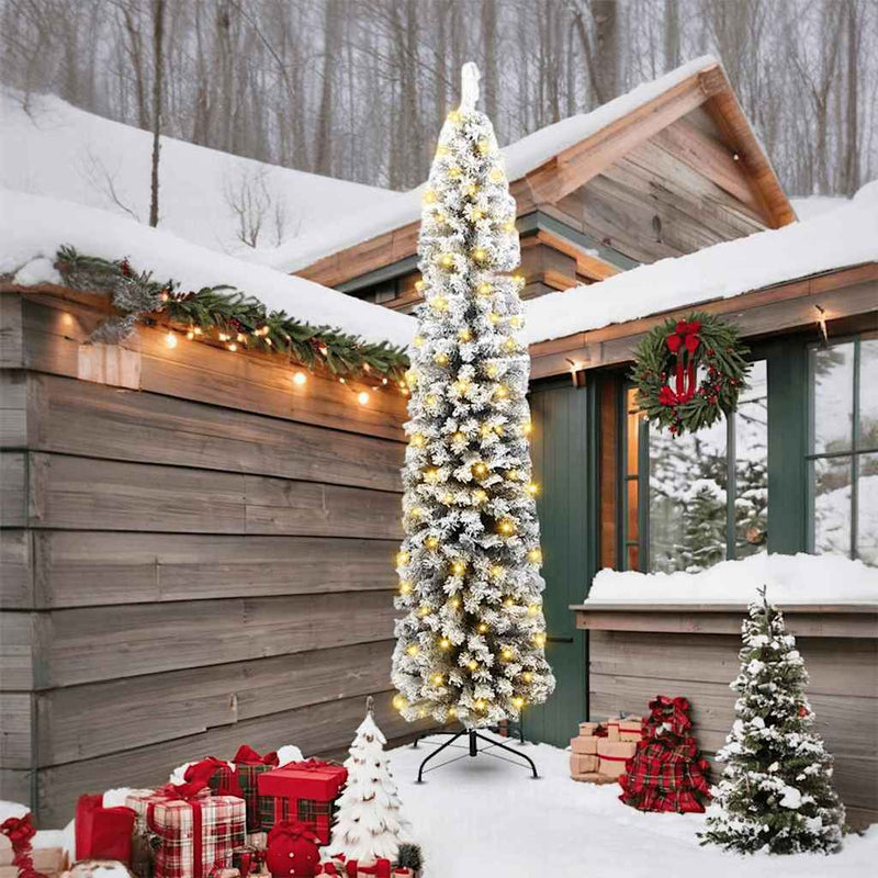 Kunstkerstboom Pvc En Staal En Kunststof Groen En Wit