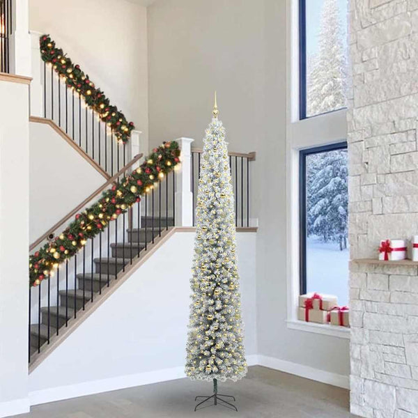 Kunstkerstboom Pvc En Staal En Kunststof Groen En Wit