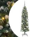 Kunstmatige Slanke Kerstboom Met 150 Led Groen