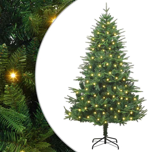 Kunstmatige Vorstverlichte Kerstboom Met Bal Set 150 Cm