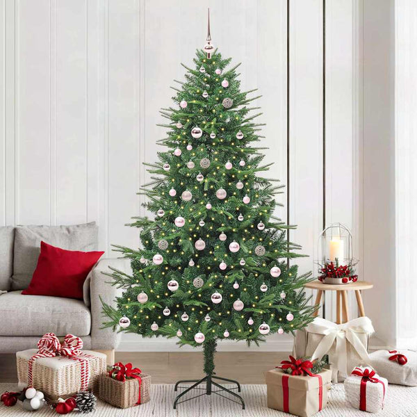 Kunstmatige Vorstverlichte Kerstboom Met Bal Set 150 Cm