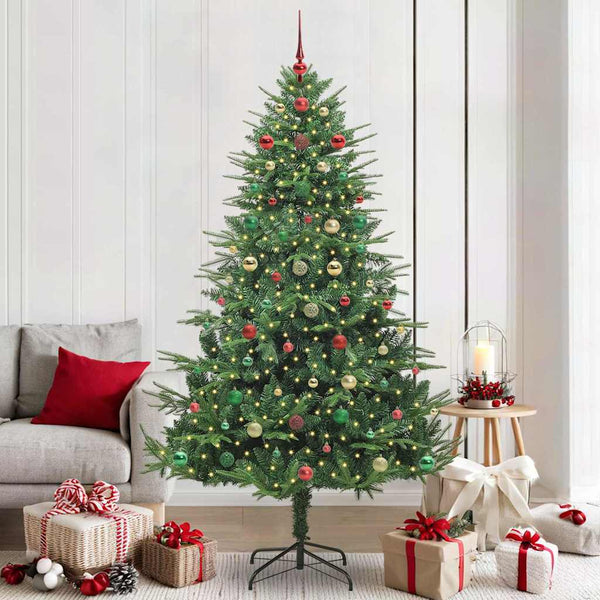 Kunstmatige Vorstverlichte Kerstboom Met Bal Set 150 Cm