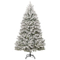 Kunstkerstboom Met 300 Led Pvc En Metaal Groen En Wit