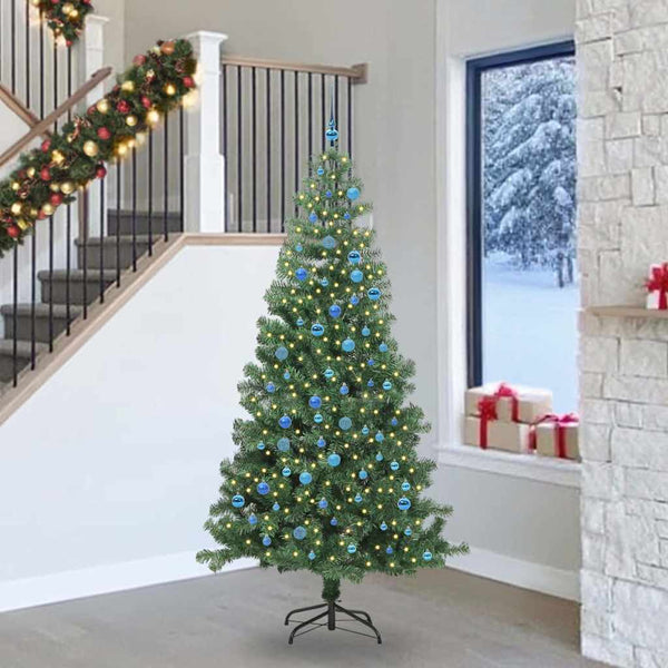 Kerstboom Met 150 Led Met Standaard Pvc Groen