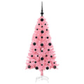 Kerstboom Met 150 Led Met Standaard Pvc Roze