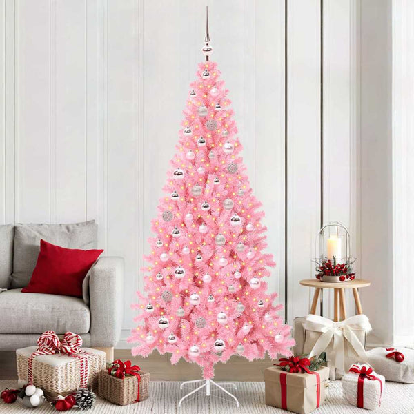 Kerstboom Met 150 Led Met Standaard Pvc Roze