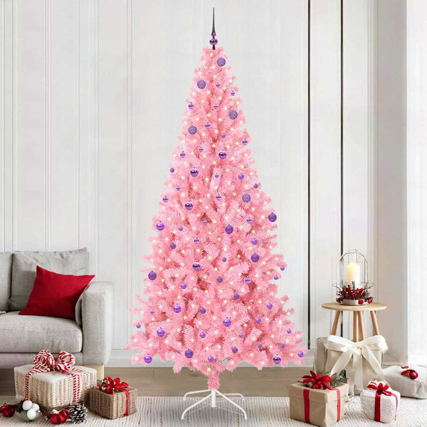 Kerstboom Met 150 Led Met Standaard Pvc Roze