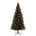 Kerstboom Met 300 Led Met Standaard Pvc Zwart