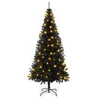 Kerstboom Met 300 Led Met Standaard Pvc Zwart