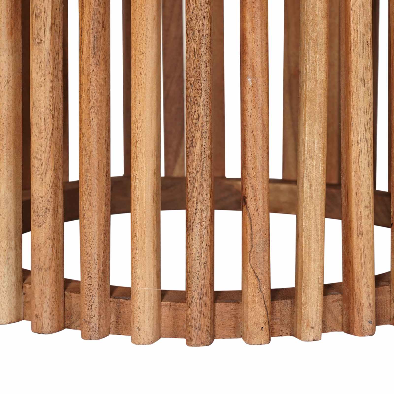 Handgemaakte Bijzettafel Set 2 Pcs Teakbruin 40 X 40 X 45 Cm