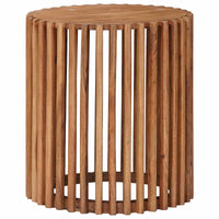 Handgemaakte Bijzettafel Set 2 Pcs Teakbruin 40 X 40 X 45 Cm