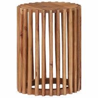 Handgemaakte Bijzettafel Set 2 Pcs Teakbruin 40 X 40 X 45 Cm