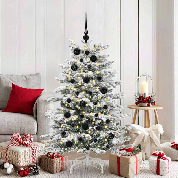 61-Delige Kerstballenset Met Piek En 150 Led's Goud En Brons