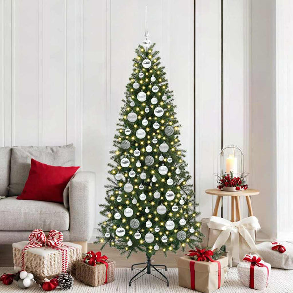 61-Delige Kerstballenset Met Piek En 150 Led's Goud En Brons