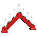 Kerst Kaars Brug 3 Pcs 39.5 X 5 X 29 Cm Massief Grenenhout