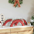 Kerst Kaarsenboog Met 10 Led Kaarsen 3 Pcs 47 X 5 X 29 Cm