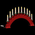 Kerst Kaarsenboog Met 10 Led Kaarsen 3 Pcs 47 X 5 X 29 Cm