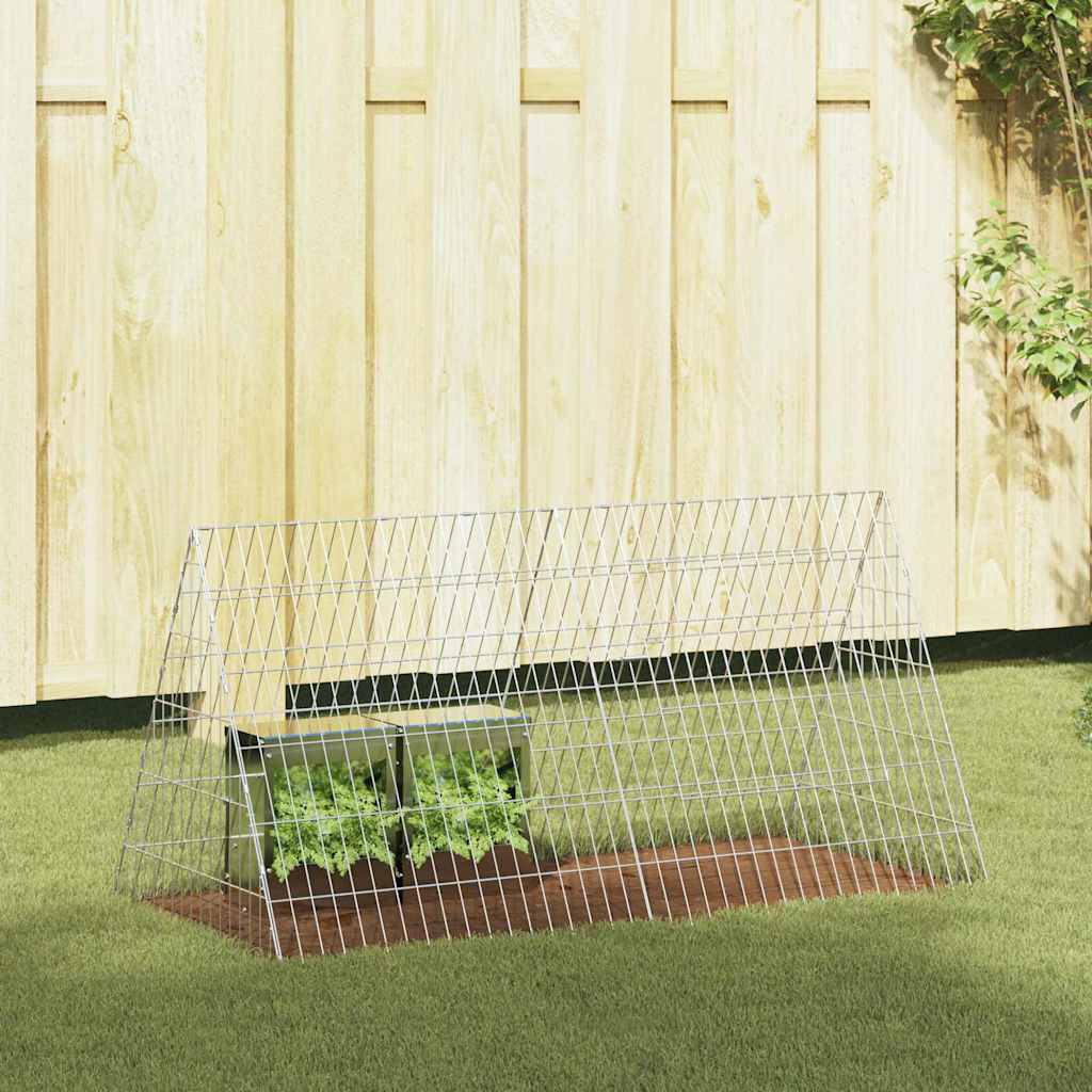Konijnenkooi Zilver 110 X 55 X 55 Cm Gegalvaniseerd Staal