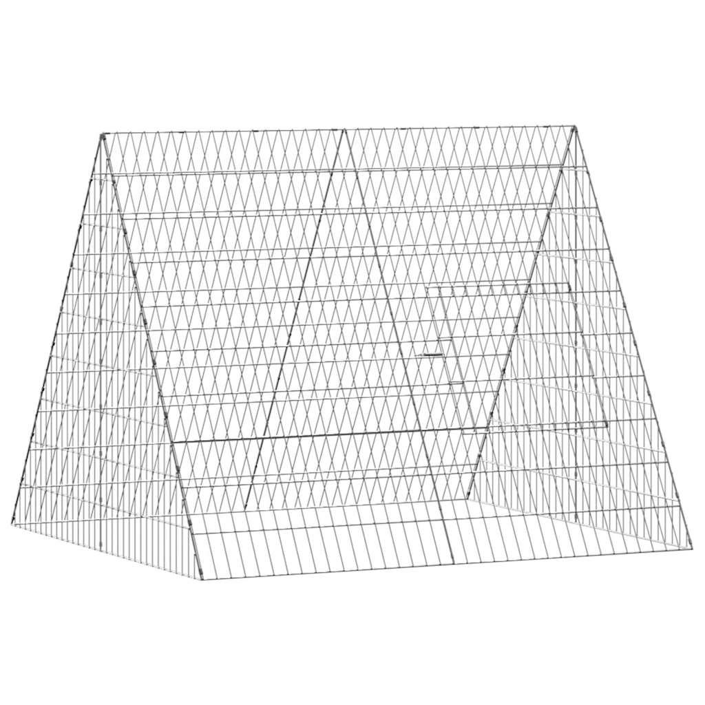 Konijnenkooi Zilver 110 X 100 X 85 Cm Gegalvaniseerd Staal