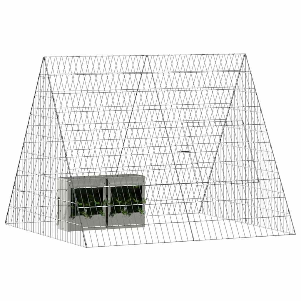 Konijnenkooi Zilver 110 X 100 X 85 Cm Gegalvaniseerd Staal
