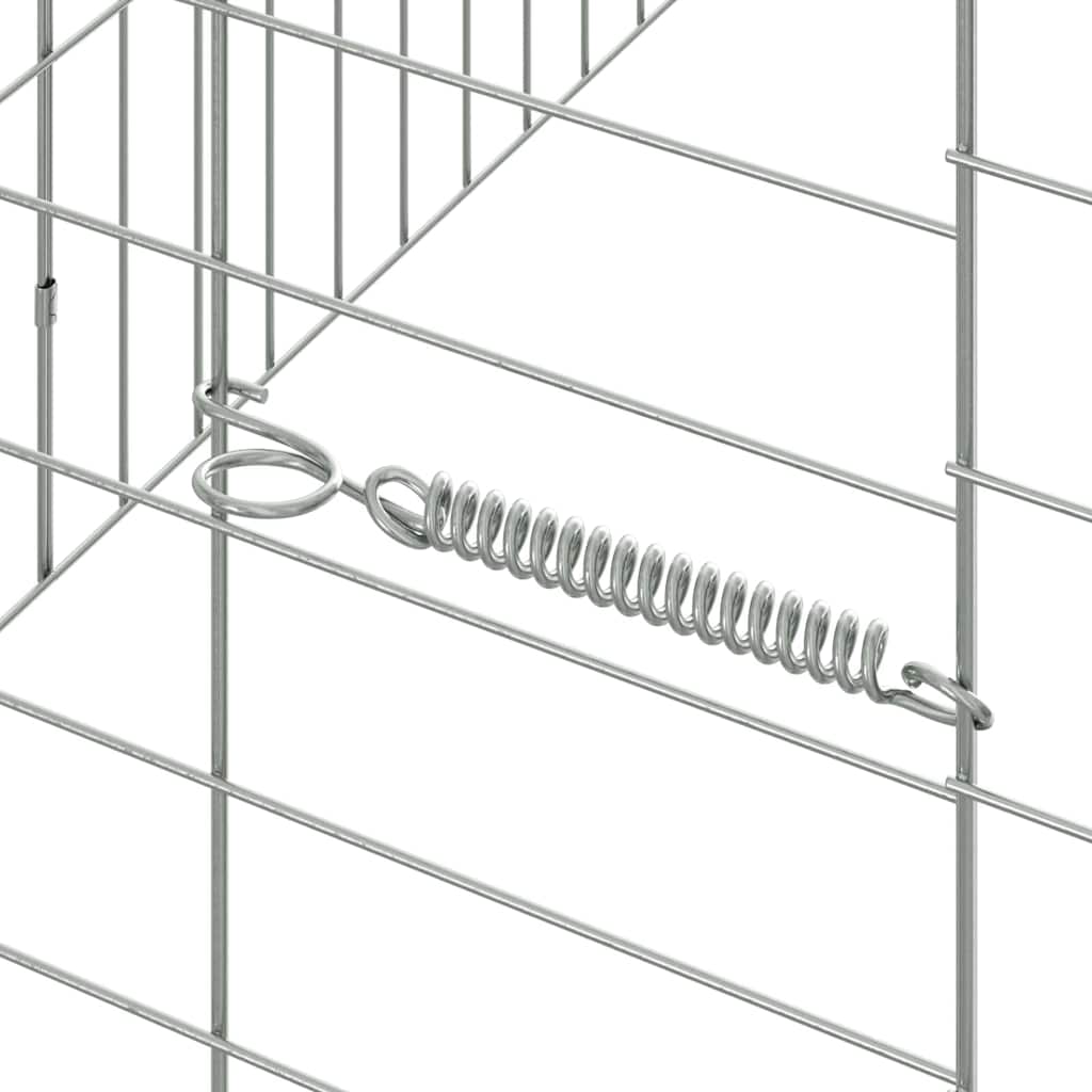 Konijnenkooi Zilver 100 X 78 X 78 Cm Gegalvaniseerd Staal