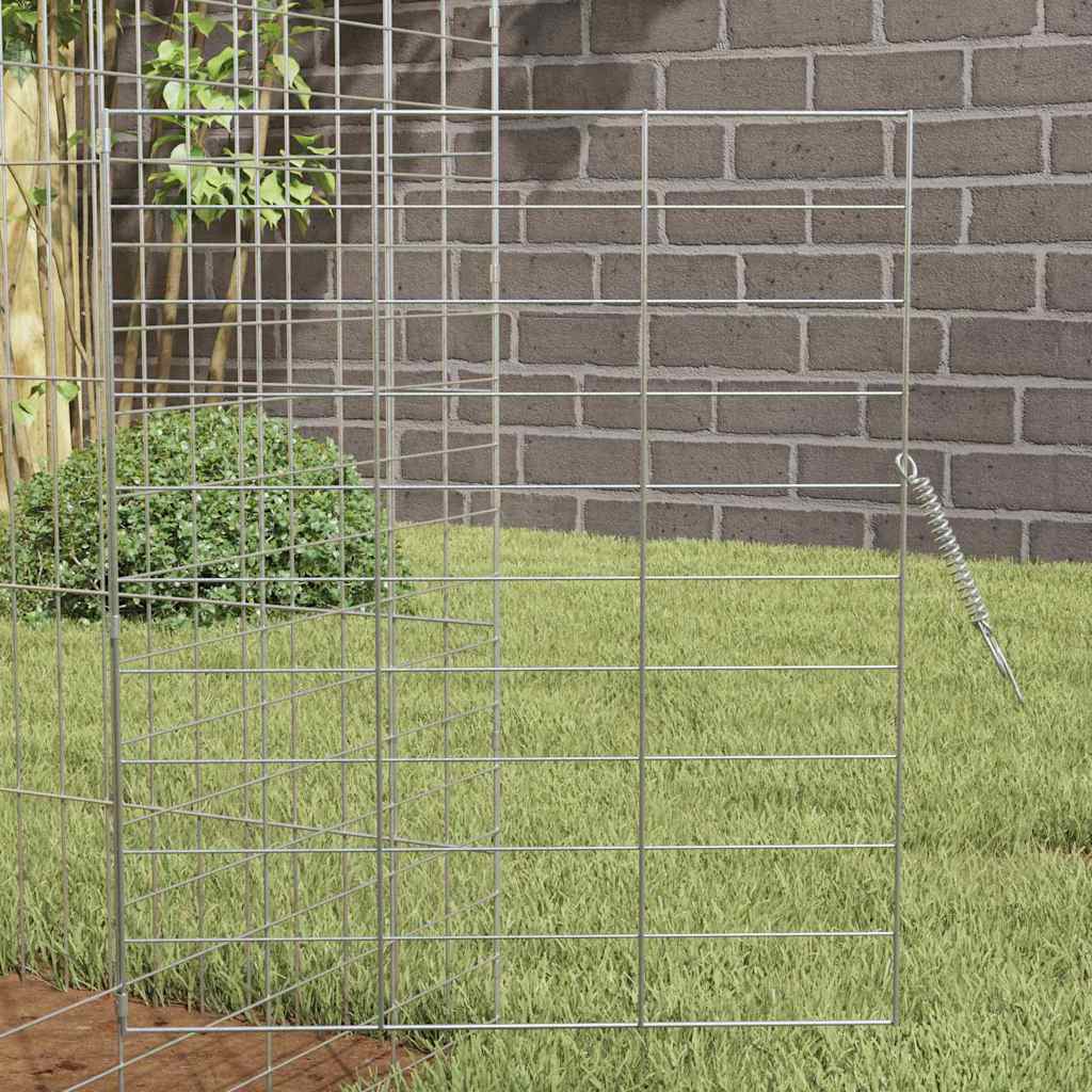 Konijnenkooi Zilver 100 X 78 X 78 Cm Gegalvaniseerd Staal
