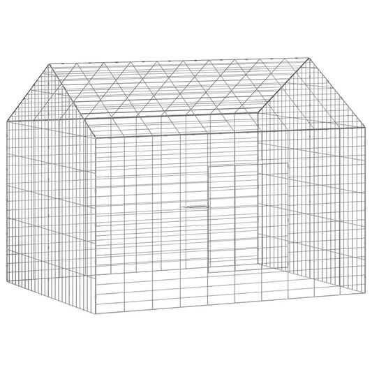 Konijnenkooi Zilver 100 X 78 X 78 Cm Gegalvaniseerd Staal