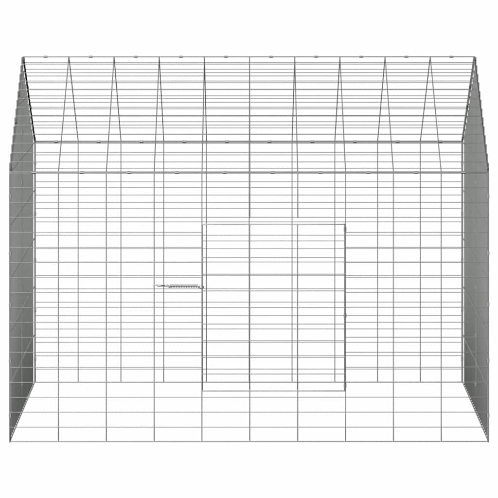 Konijnenkooi Zilver 100 X 78 X 78 Cm Gegalvaniseerd Staal