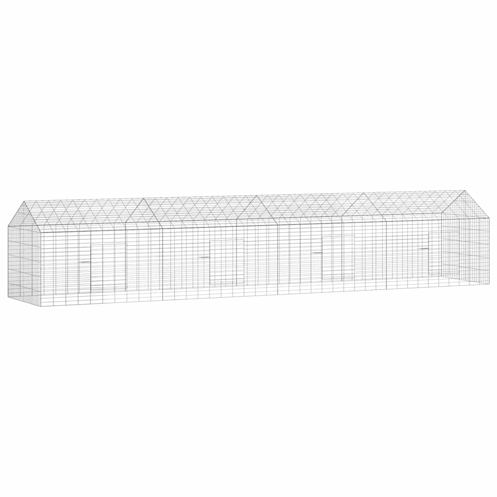 Konijnenkooi Zilver 100 X 78 X 78 Cm Gegalvaniseerd Staal