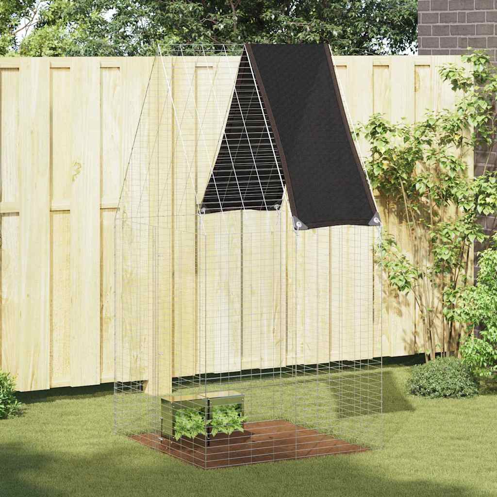 Kippenhok 2 St Zilver 600 X 100 X 210 Cm Gegalvaniseerd Staal
