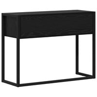 Bijzettafel Met Lade 100 X 36 X 75 Cm Bewerkt Hout
