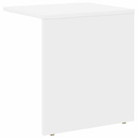Bijzettafel 2 Pcs 37 X 32 X 40 Cm Bewerkt Hout